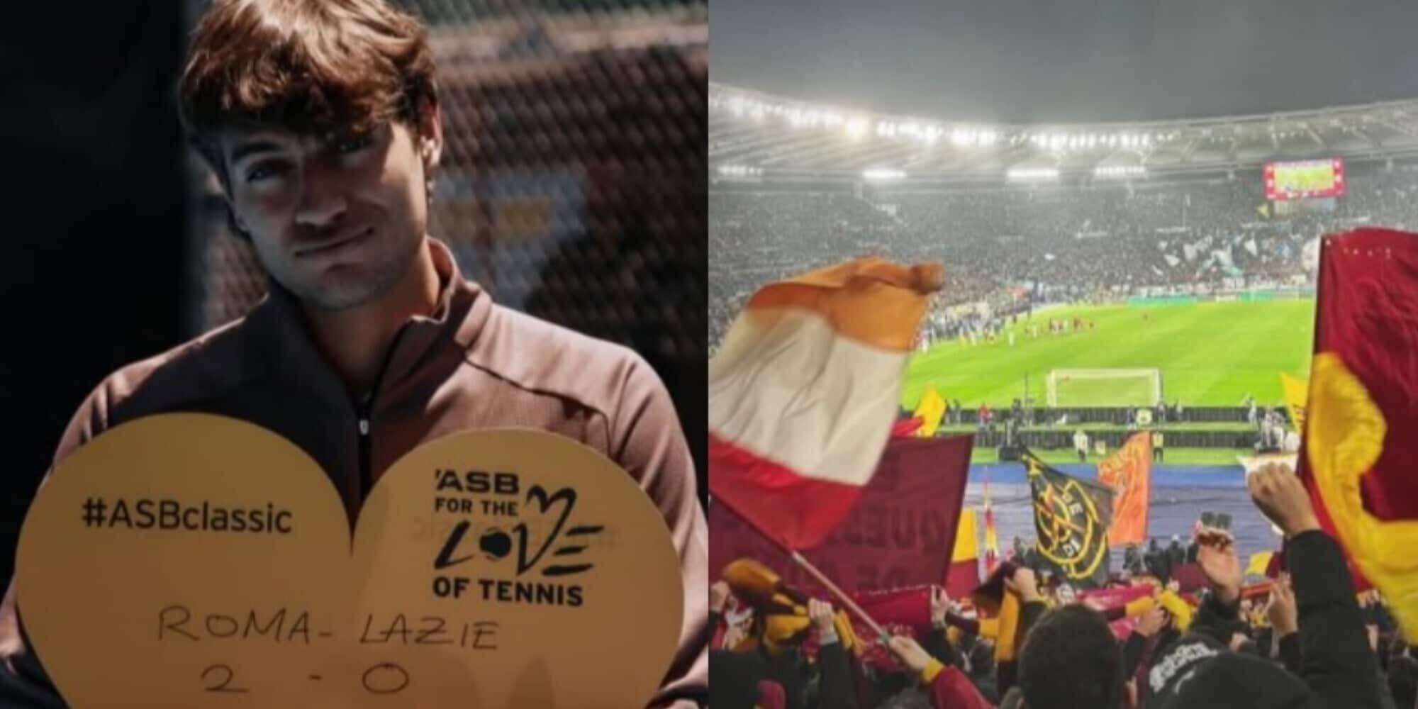 Cobolli scatenato: lo sfottò social dopo il derby Roma-Lazio è virale