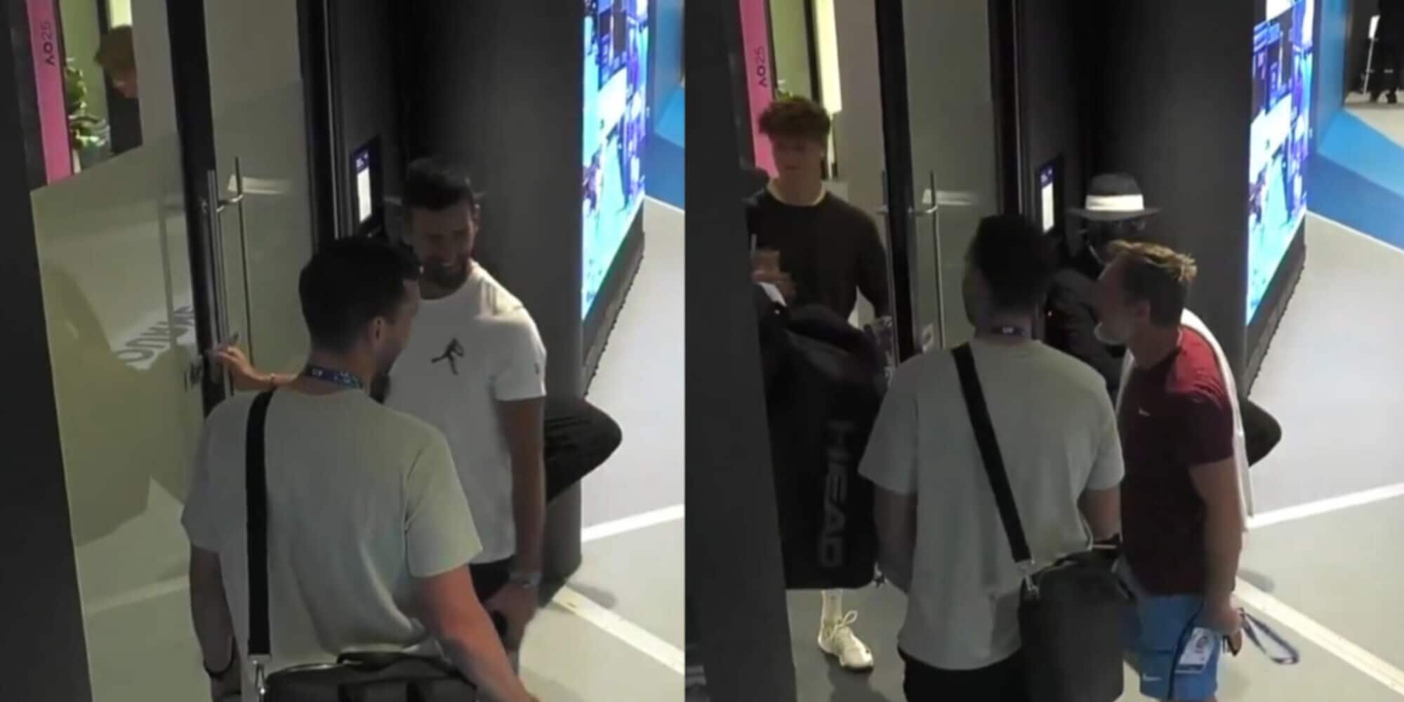 Djokovic apre la porta e... spunta Sinner a sorpresa: il primo incontro agli Australian Open è tutto da ridere