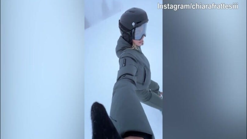 Chiara Frattesi e Geolier, che giornata sulla neve!