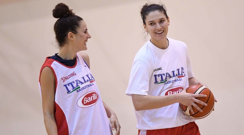 L'allenamento dell'Italia femminile