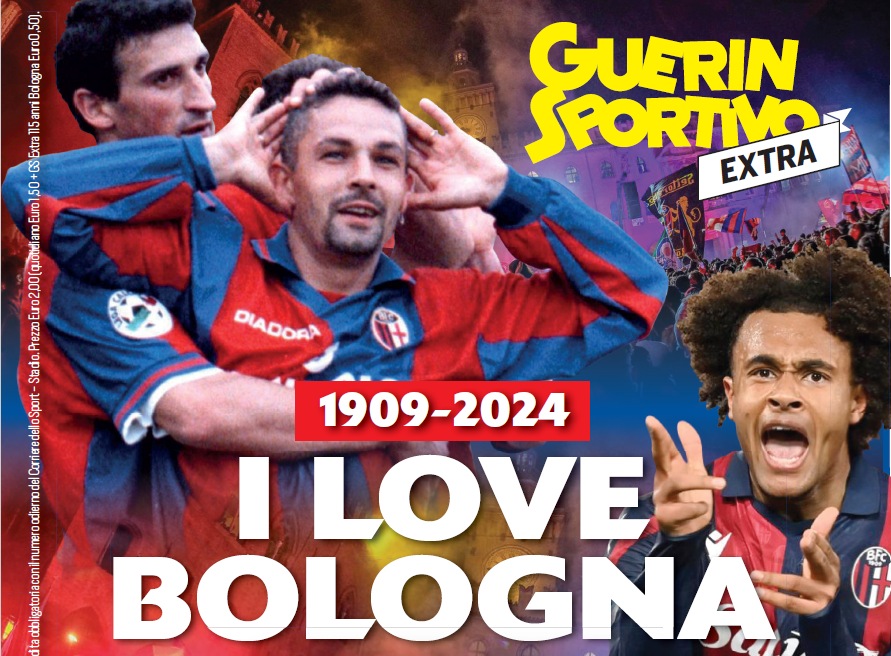 I love Bologna: il Guerin Sportivo dedicato ai 115 anni del club ti aspetta in edicola