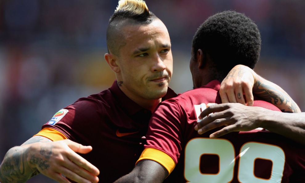Nainggolan a Pinilla: «Grazie del favore»