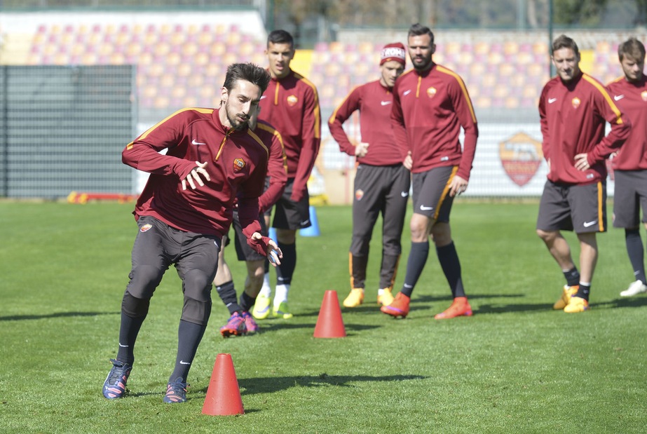 Roma, Maicon in parte assieme al gruppo Roma, Maicon in parte assieme al gruppo
