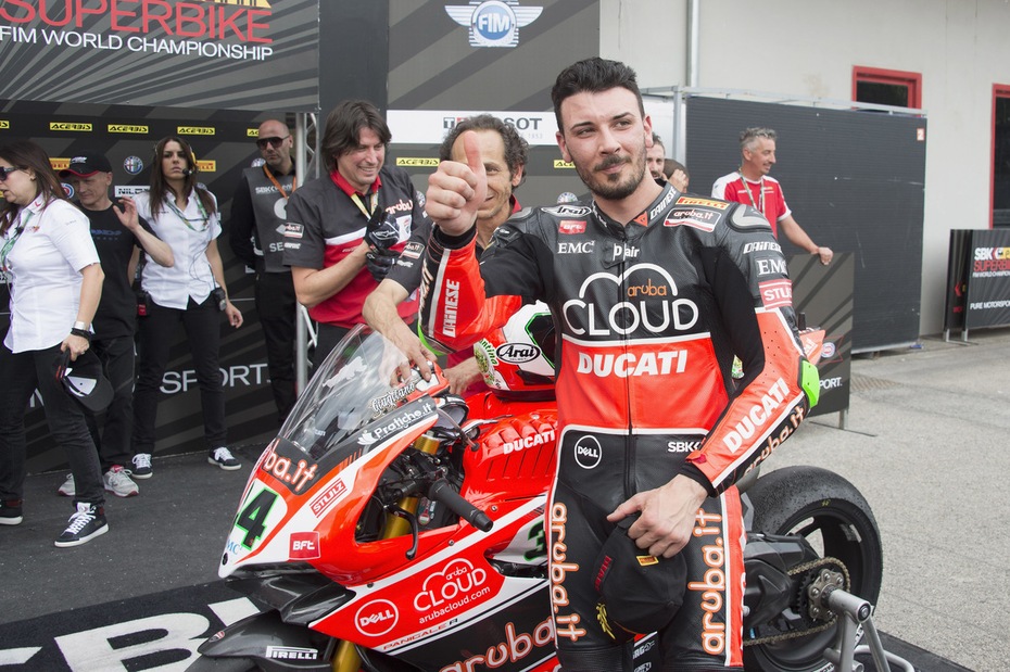 SBK Ducati, Giugliano «Soddisfatto del terzo posto» SBK Ducati, Giugliano «Soddisfatto del terzo posto»