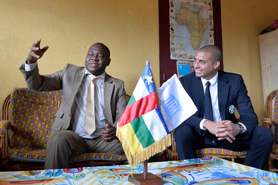 Trezeguet in Africa con Unesco