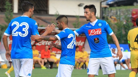 Napoli, 8-0 in amichevole. Insigne, che tripletta!