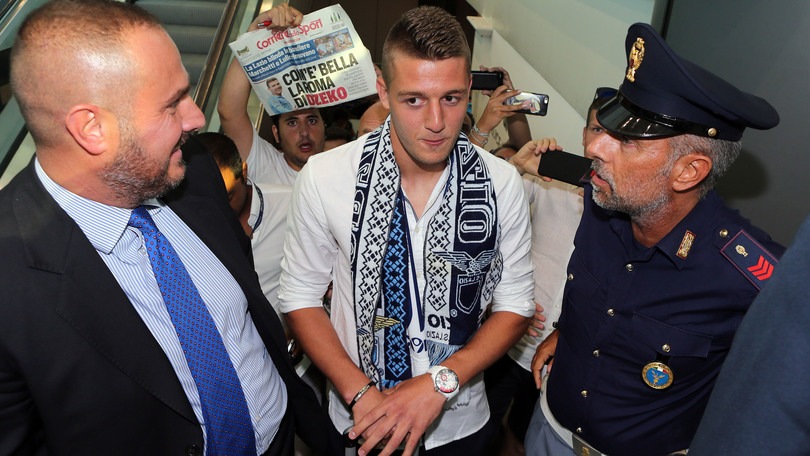 Milinkovic a Roma: «Forza Lazio!»