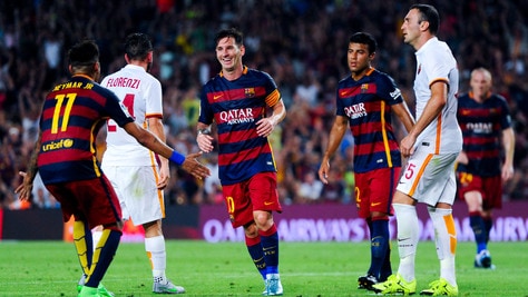 Il Barça è troppo forte. Roma sconfitta 3-0 