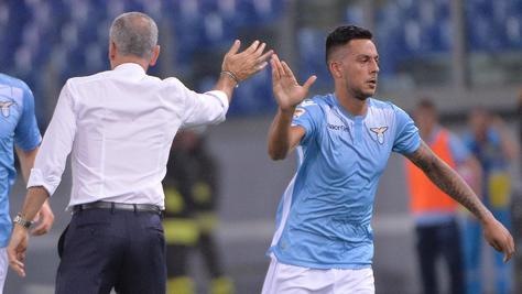 Lazio Biglia in gruppo. Matri, differenziato Lazio Biglia in gruppo. Matri, differenziato