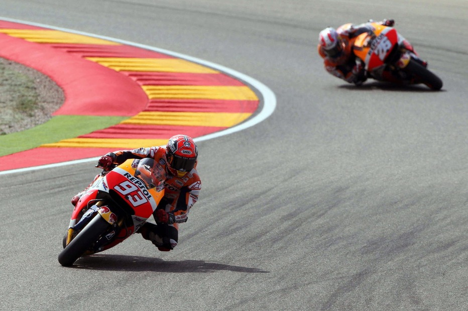 MotoGp Aragon, Marquez subito out MotoGp Aragon, Marquez subito out
