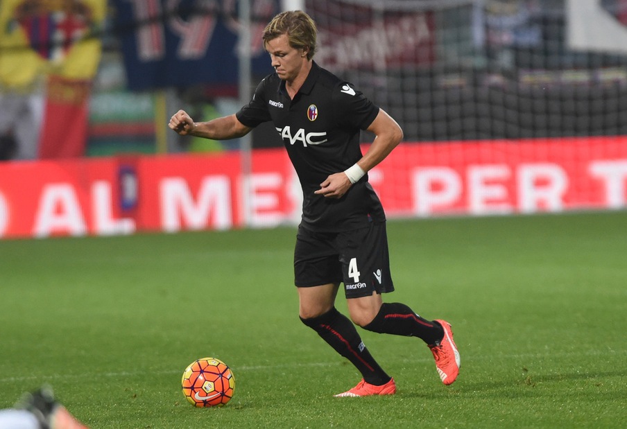 Bologna, testa all'Inter: contusione per Krafth Bologna, testa all'Inter: contusione per Krafth