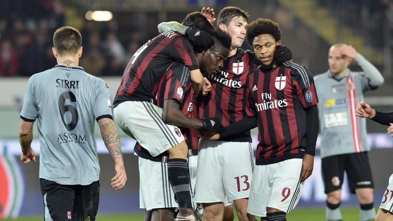 Coppa Italia, Alessandria-Milan 0-1: Balotelli su rigore