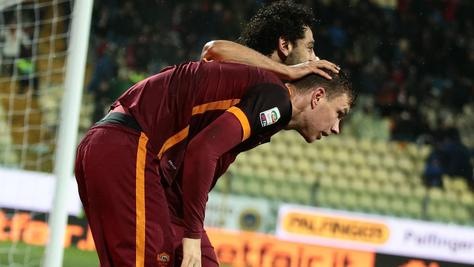 Roma, momento d'oro: Salah trascinatore