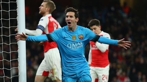 Champions League, Arsenal-Barcellona 0-2: doppio Messi, qualificazione blindata