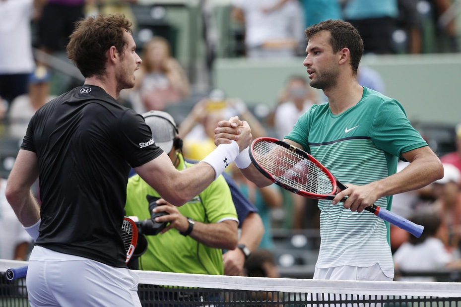 Tennis: Atp Miami, Dimitrov elimina Murray