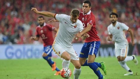 Al Ahly-Roma 4-3: giallorossi in gol con Dzeko, Salah e Vainqueur