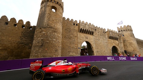 F1 Gp Baku: Rosberg in pole, Vettel terzo