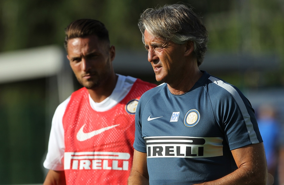 Filippo Mancini con il padre a Riscone