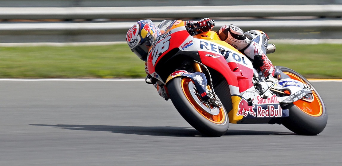 MotoGp Sachsenring: Pedrosa davanti sul bagnato MotoGp Sachsenring: Pedrosa davanti sul bagnato