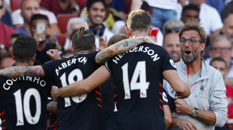 Premier League: Arsenal-Liverpool 3-4, fuochi d'artificio all'Emirates