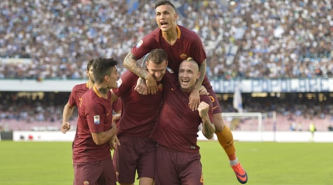 Napoli-Roma 1-3: Dzeko e Salah, impresa giallorossa