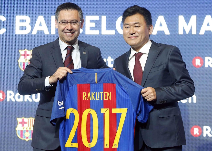Rakuten nuovo sponsor del Barcellona: affare da 55 milioni all'anno