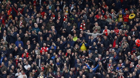 Nascosti nel wc per Manchester United-Arsenal 