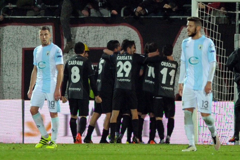 Serie B, Ascoli-Entella 2-1: Favilli decisivo