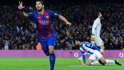 Liga, Barcellona-Espanyol 4-1: Suarez show nel derby