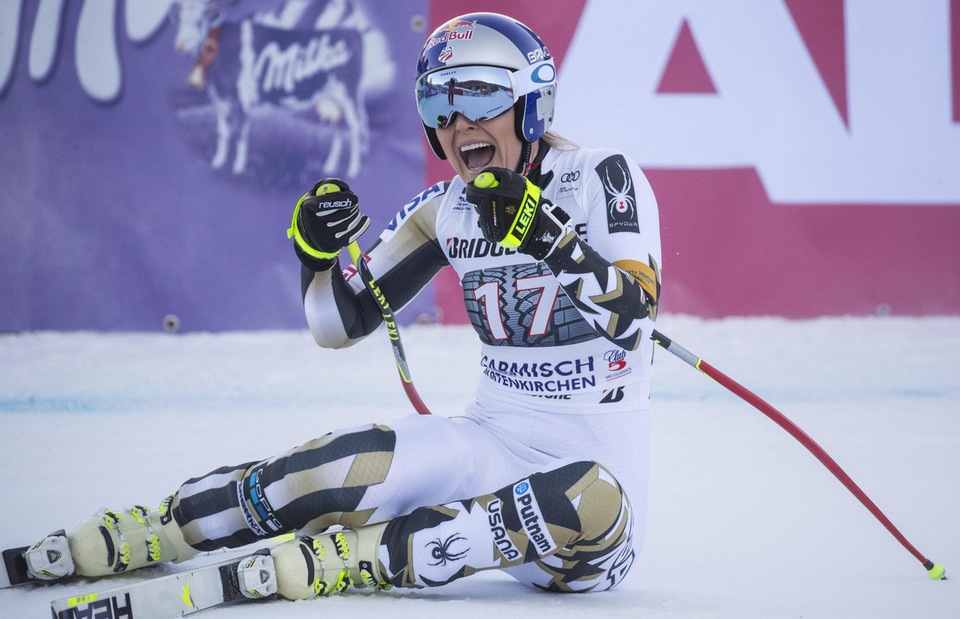 Sci, la Vonn da record: conquistata la discesa Garmisch