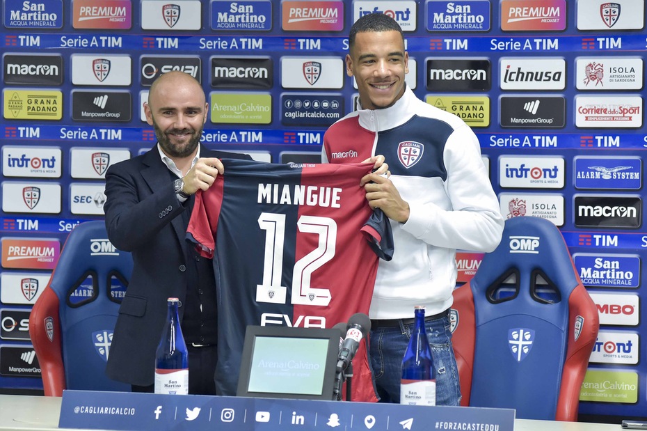 Cagliari, Miangue si presenta: «Sono qui per crescere»