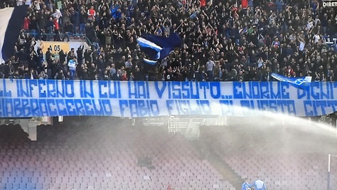 Quagliarella: «Lo striscione dei tifosi del Napoli? Ci ho fatto un poster» 