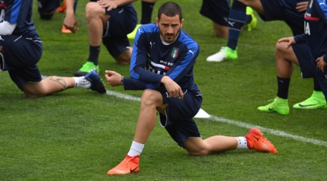 Italia: Bonucci ko, salta l'allenamento