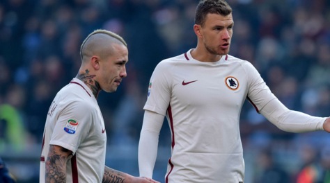 Roma-Juventus, problemi fisici per Dzeko e Nainggolan