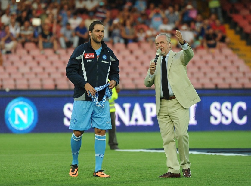 Napoli, De Laurentiis: «Higuain? Juventus poco etica»