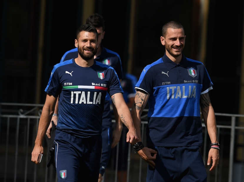 Italia, niente Bonucci: gioca Barzagli
