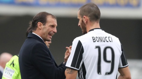 Juventus, Allegri: «Bonucci futuro leader dello spogliatoio»