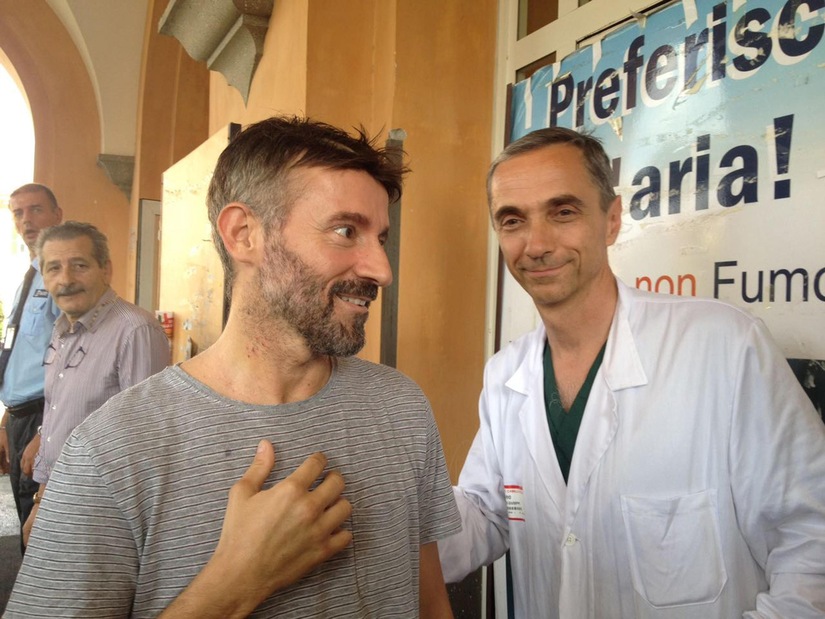 Max Biaggi dimesso dall'ospedale: «Sono felice»