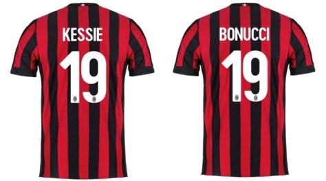 Il Milan e la maglia numero 19: Bonucci la vuole ma è già di Kessie