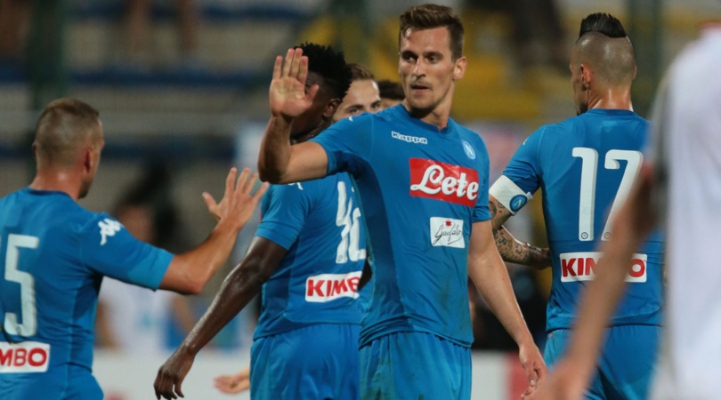Napoli-Carpi 4-1: doppietta di Milik, gol di Callejon e Ounas