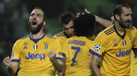 Sporting Lisbona-Juventus 1-1: Higuain salva Allegri