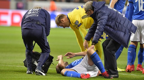 Italia, Bonucci: «Mi hanno rotto il setto nasale»