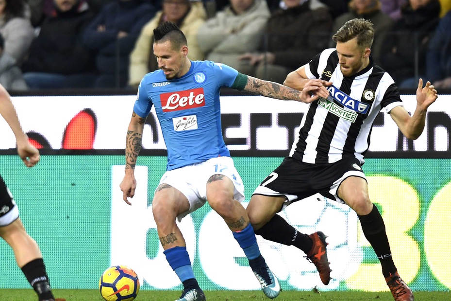 Serie A Udinese-Napoli 0-1, il tabellino