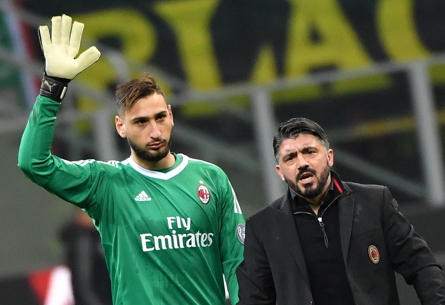 Milan, Gattuso: «Donnarumma non è un mostro»