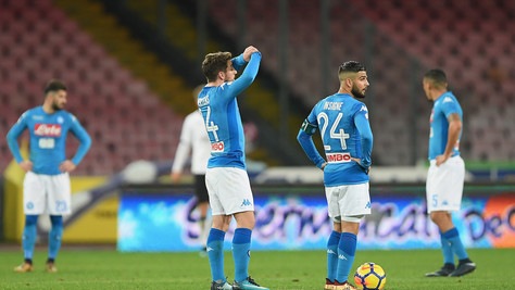 Coppa Italia, Napoli-Atalanta 1-2: Mertens non basta