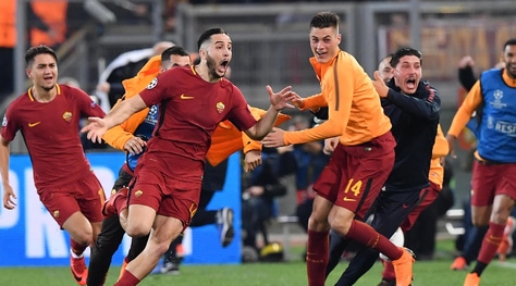 Roma-Barcellona 3-0: Dzeko, De Rossi e Manolas! E' semifinale di Champions League
