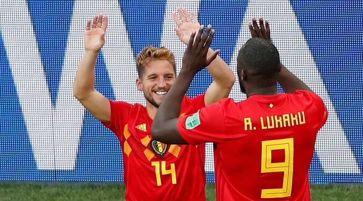 Belgio-Panama 3-0: Mertens gol mundial, Lukaku ne fa 2