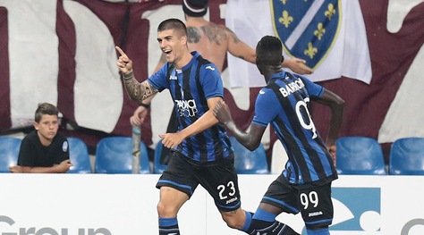 Europa League, Atalanta-Sarajevo 2-2: Toloi e Mancini rimontati