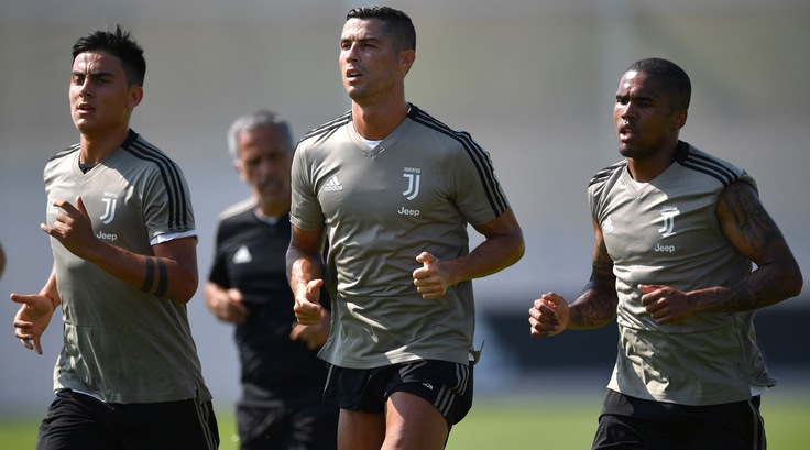 Juventus, Cristiano Ronaldo: «Primo allenamento duro. Lavoro fatto!»