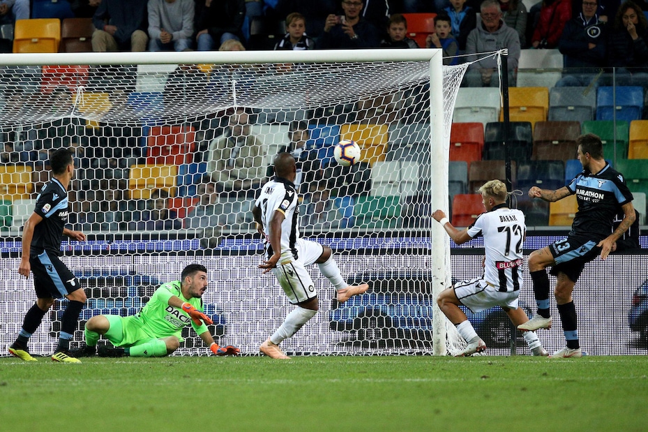 Serie A Udinese-Lazio 1-2, il tabellino